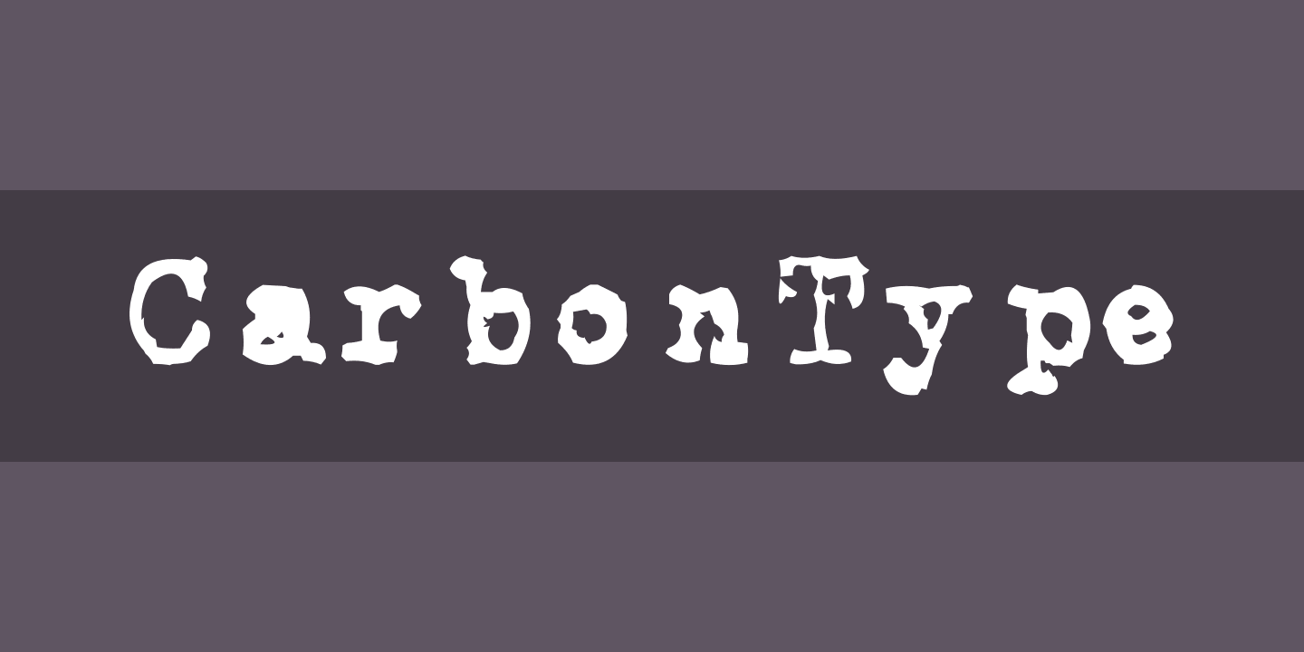Шрифт CarbonType